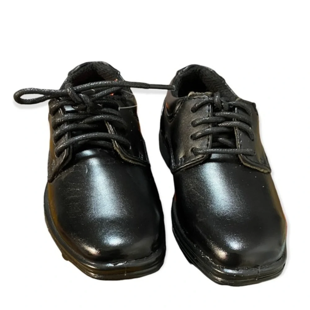 DeerStags Shoes Boys‎ Size 6T Blazing Black Lace Up Dress Shoe New With Tags